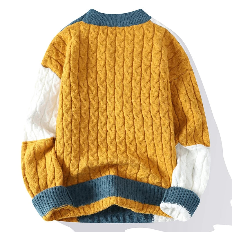 Urban Gridlock Patchwork Sweater