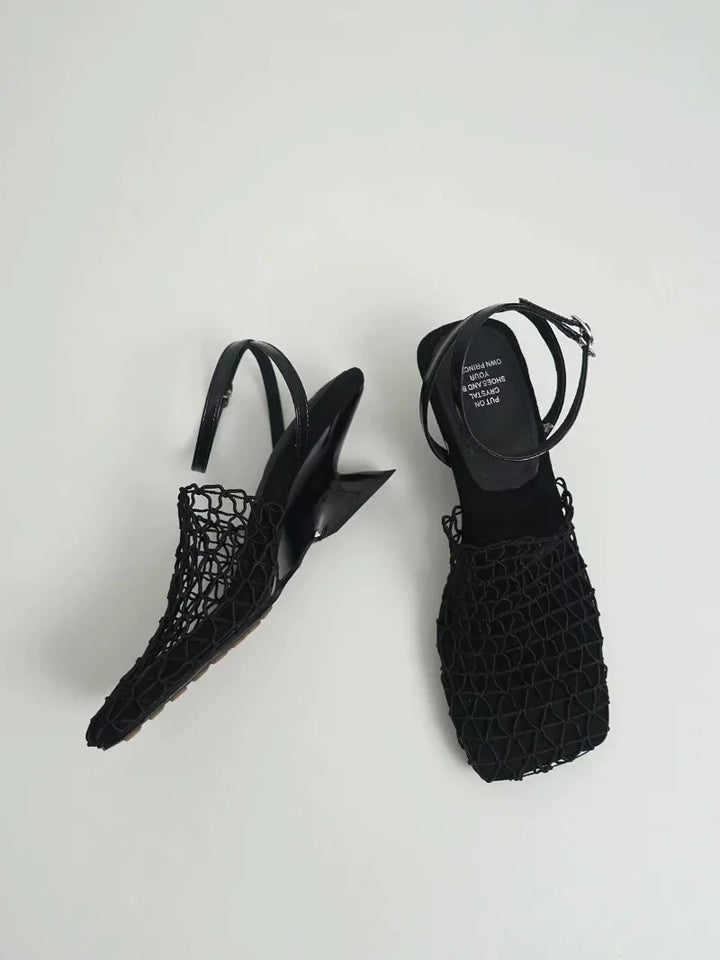 Seline Net Slingbacks