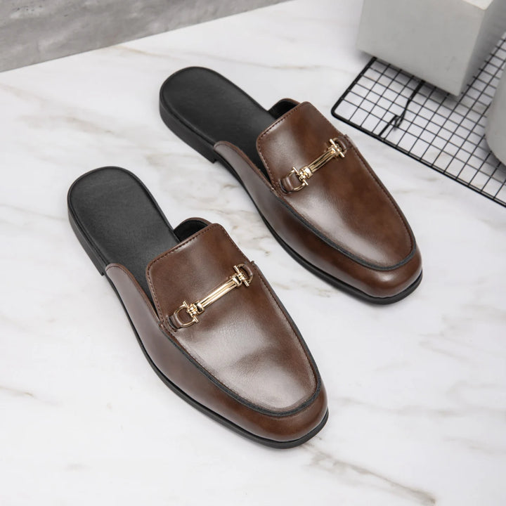 Giorgio Vasari Leather Slides
