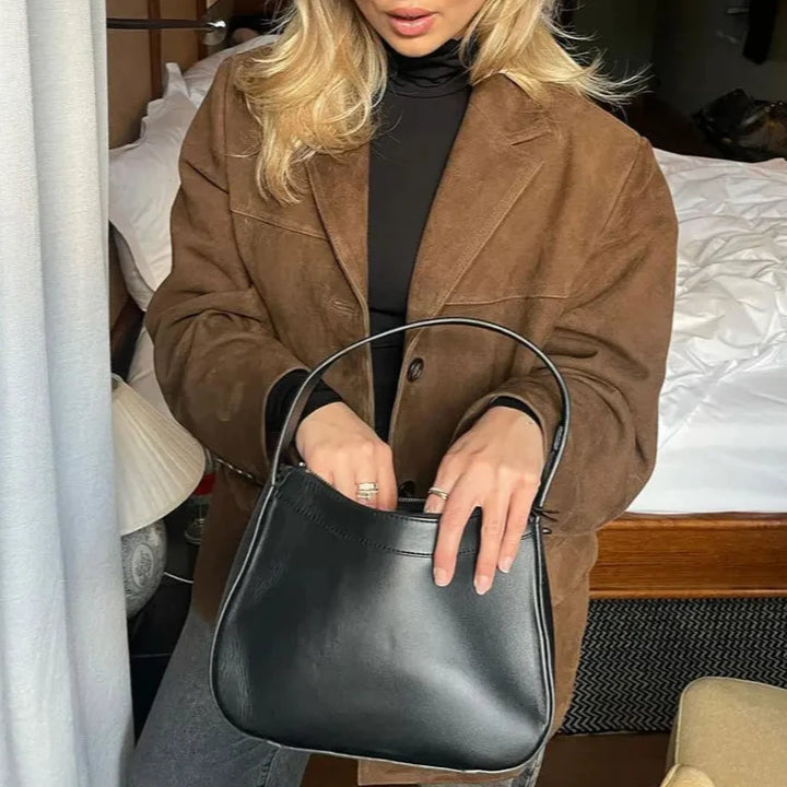 Faustina Suede Trench Coat