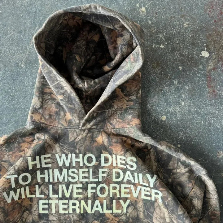 Luke 9:23 Camo Hoodie
