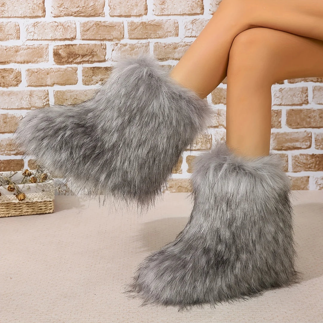 Yeti Fur Mid-Calf Boots