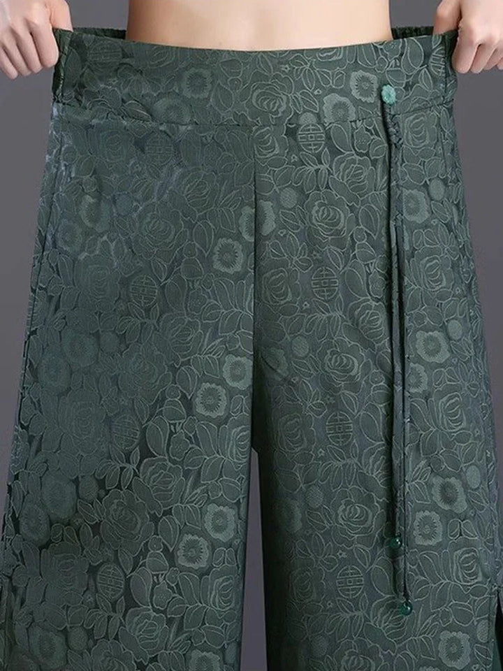 Palazzo Jacquard Trousers