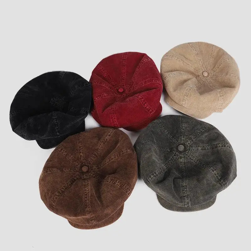 Newsboy Corduroy Cap