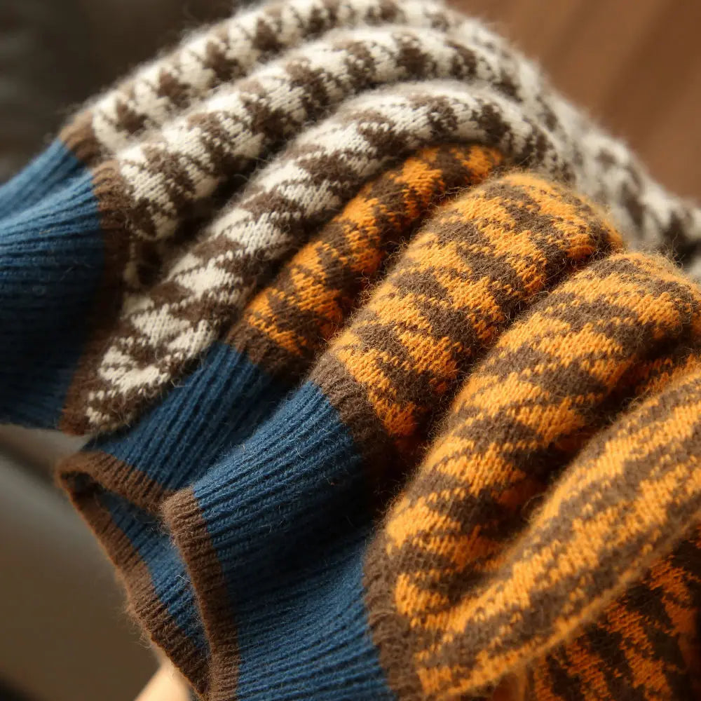 Eden Houndstooth Wool Sweater