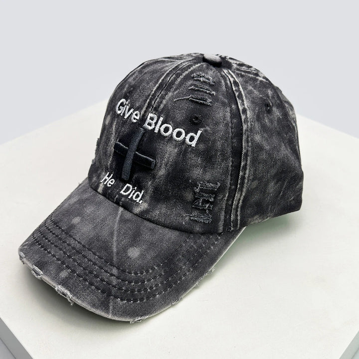 Give Blood Distressed Cap