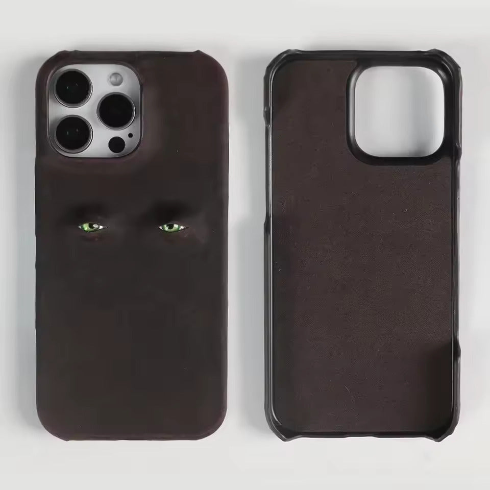 Glaring Gaze Leather iPhone Case