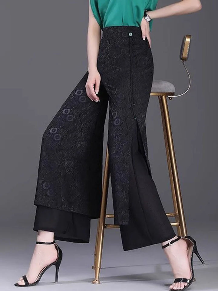 Palazzo Jacquard Trousers