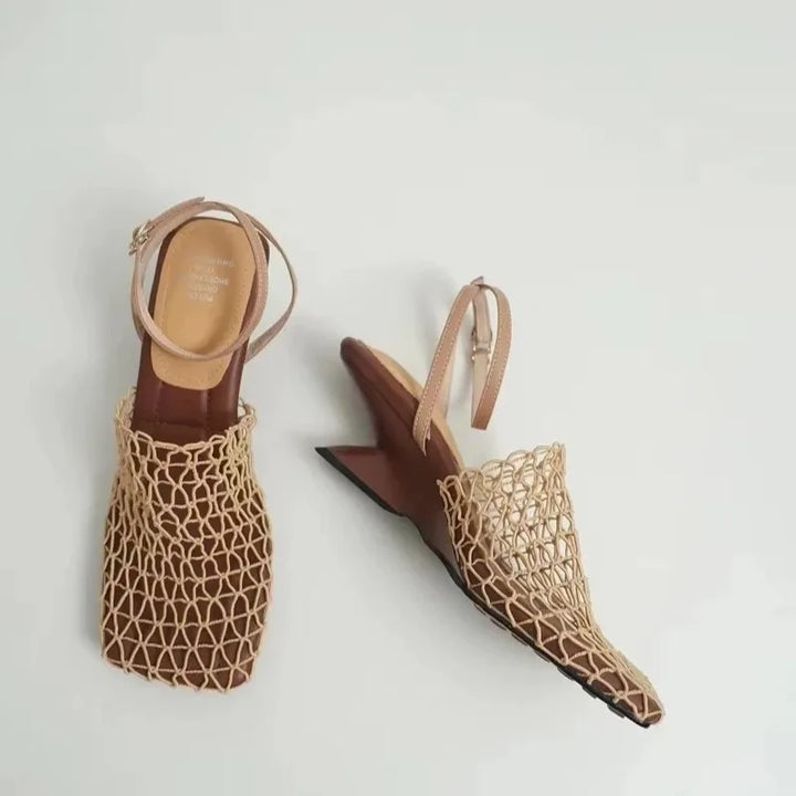 Seline Net Slingbacks