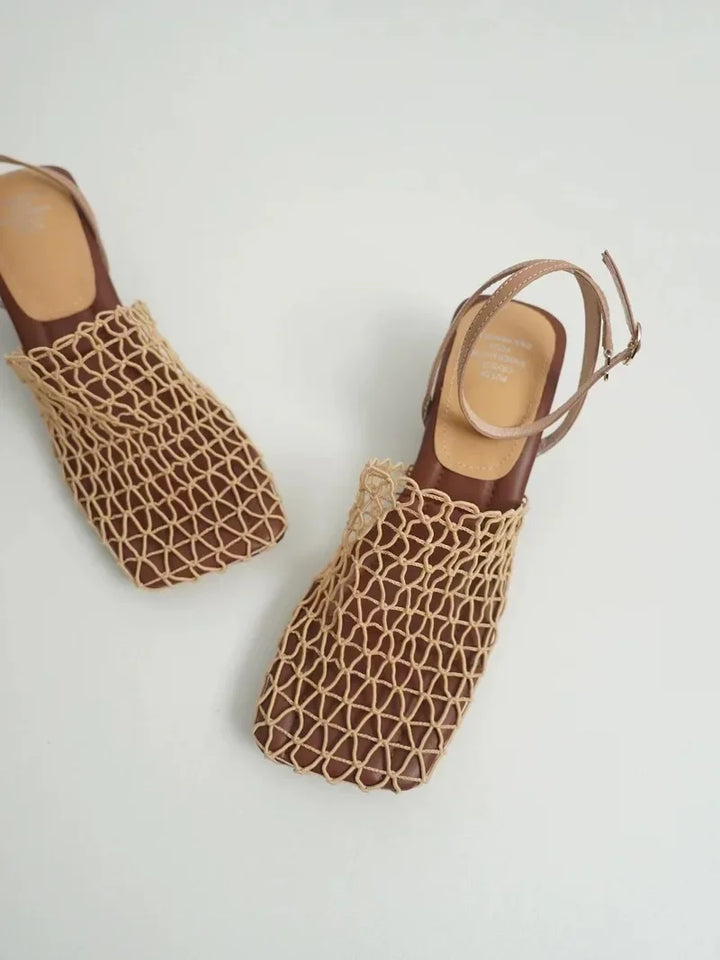 Seline Net Slingbacks