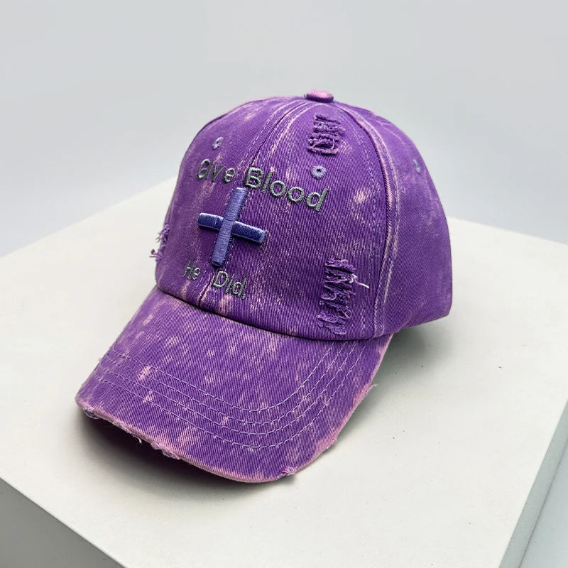 Give Blood Distressed Cap