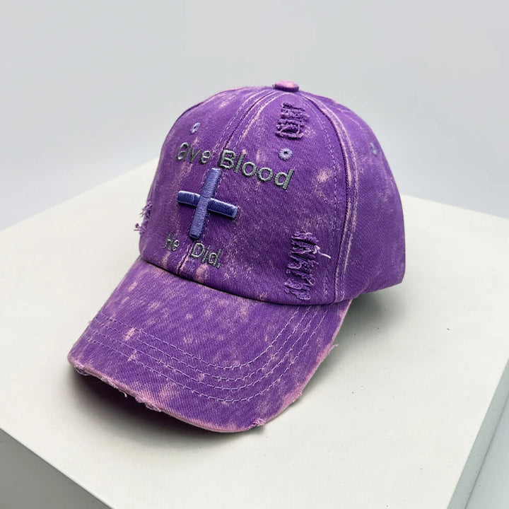 Give Blood Distressed Cap