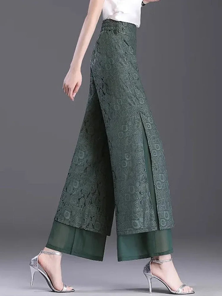 Palazzo Jacquard Trousers