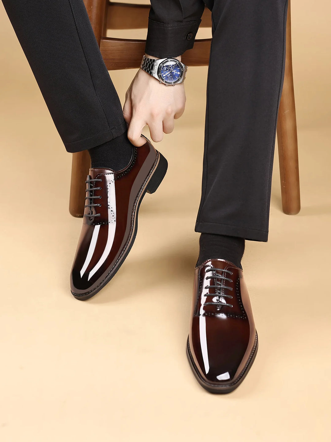 Masaccio Patent Leather Oxfords