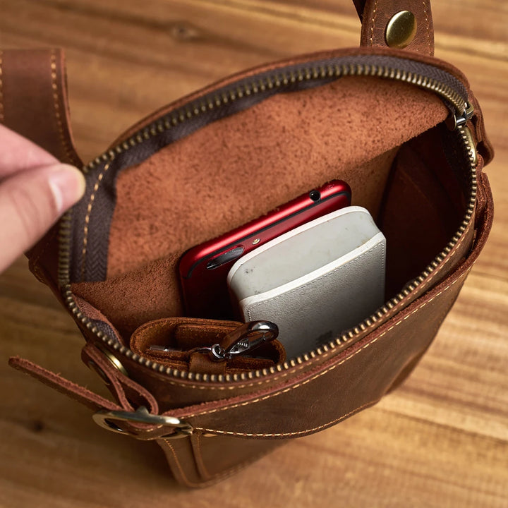 Outrider Genuine Leather Waist Bag