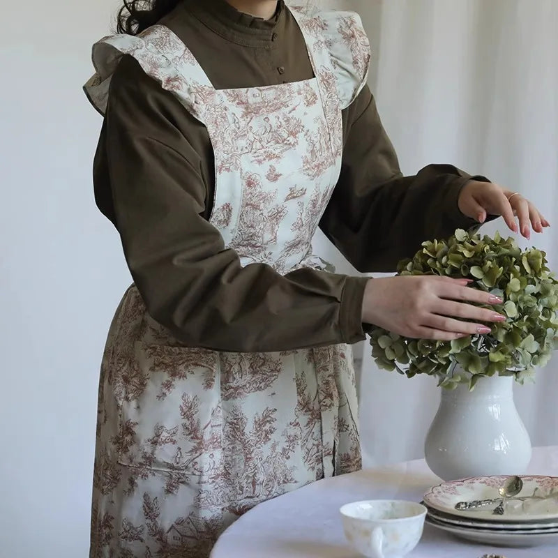 Vintage Toile Apron