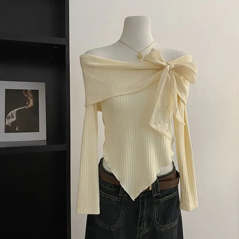 Belle Bow Off-Shoulder Top