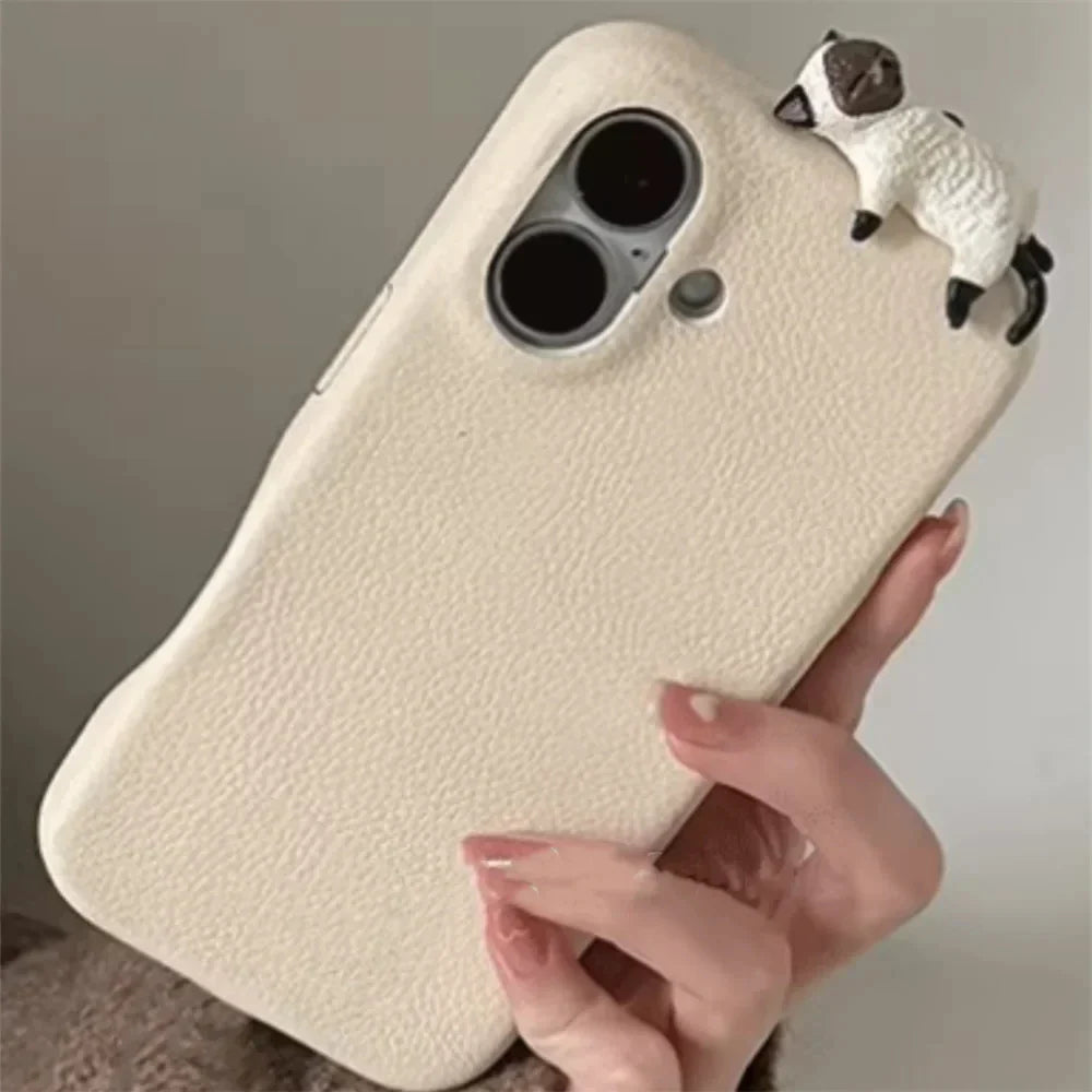 Catnap Leather iPhone Case