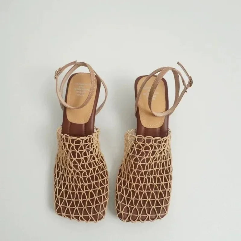 Seline Net Slingbacks