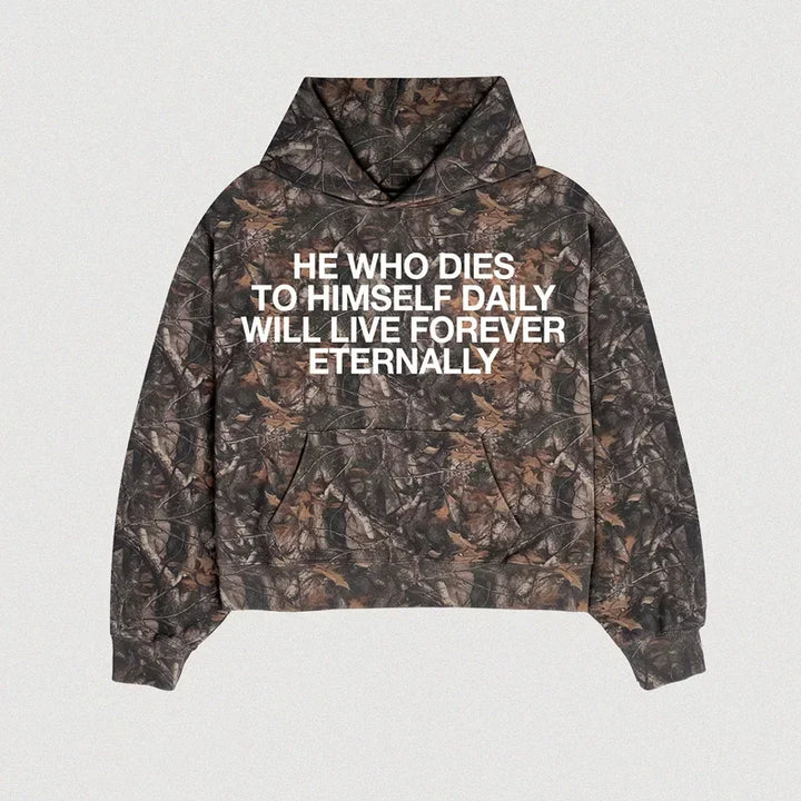 Luke 9:23 Camo Hoodie