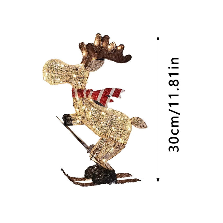Alpine Reindeer Glowing Yard Decor