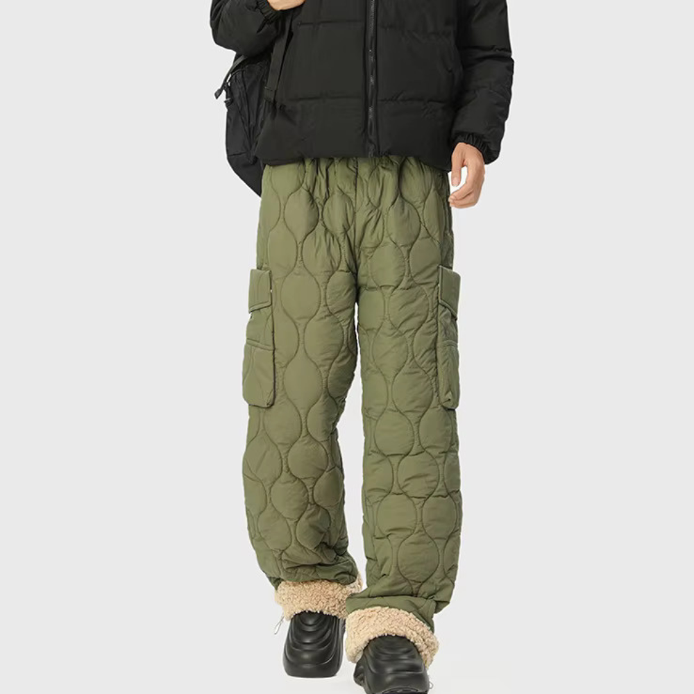 Wave Form Quilted Trousers