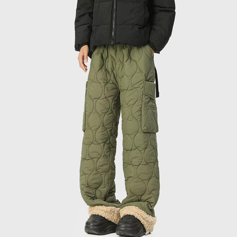 Wave Form Quilted Trousers
