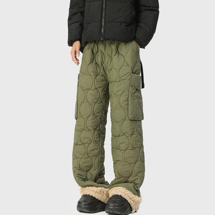 Wave Form Quilted Trousers