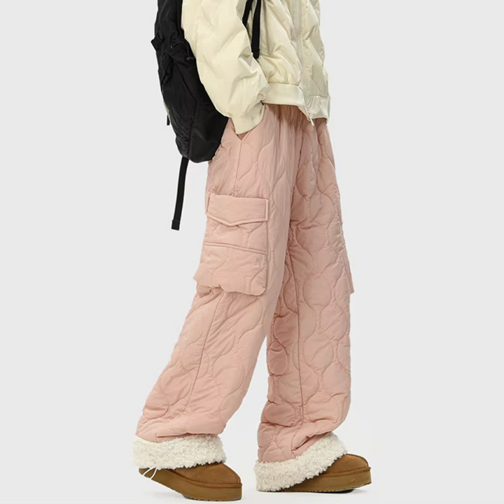 Wave Form Quilted Trousers