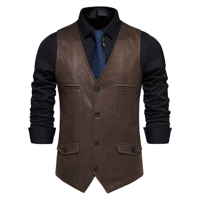 James Harding Genuine Leather Vest