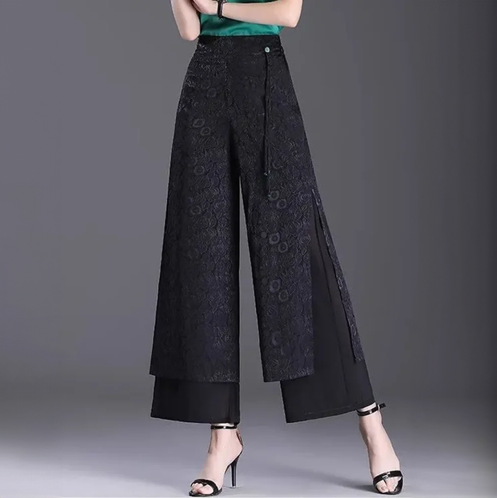 Palazzo Jacquard Trousers