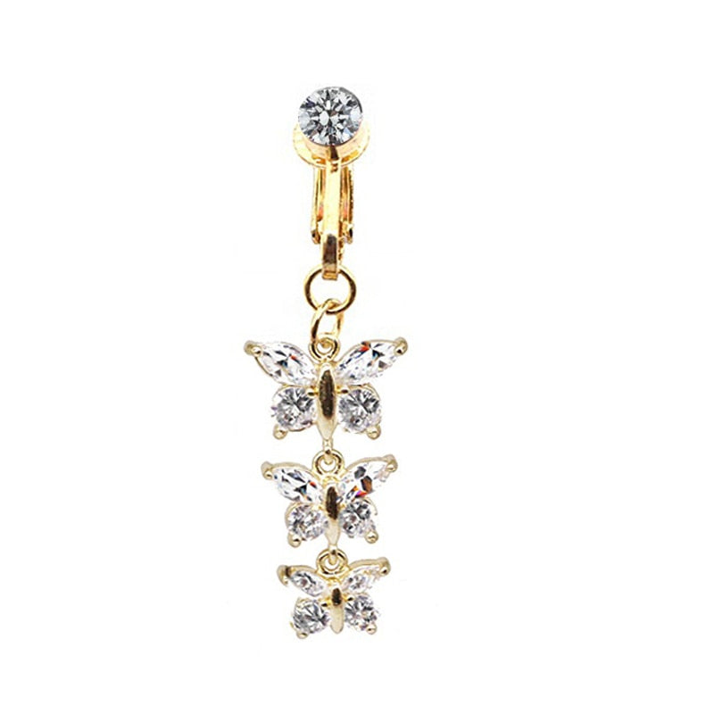 Butterfly Faux Belly Piercing