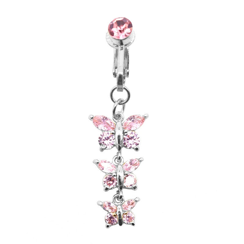Butterfly Faux Belly Piercing